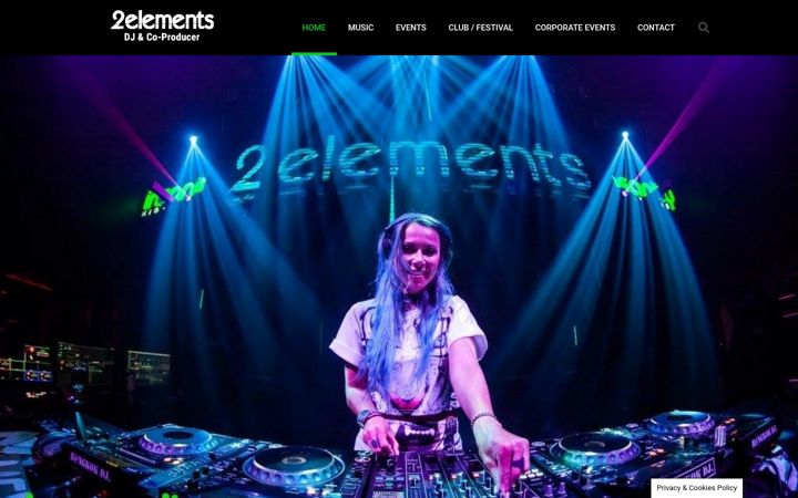 Screenshot of djane-2elements.com