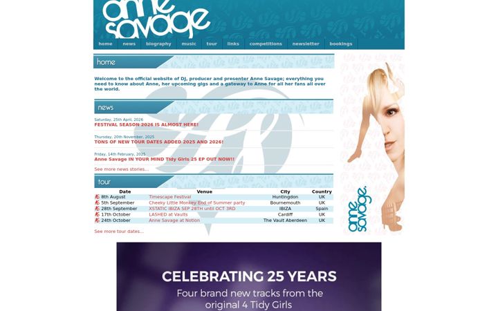 Screenshot of djannesavage.com