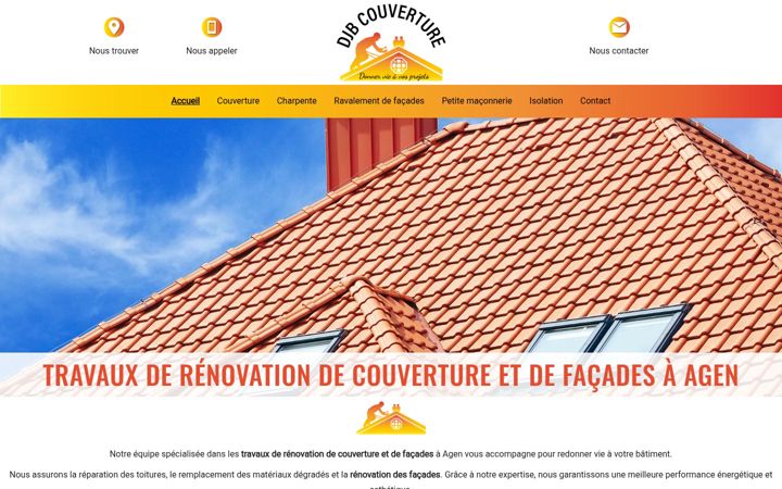 Kuvakaappaus sivustosta djb-couverture.fr