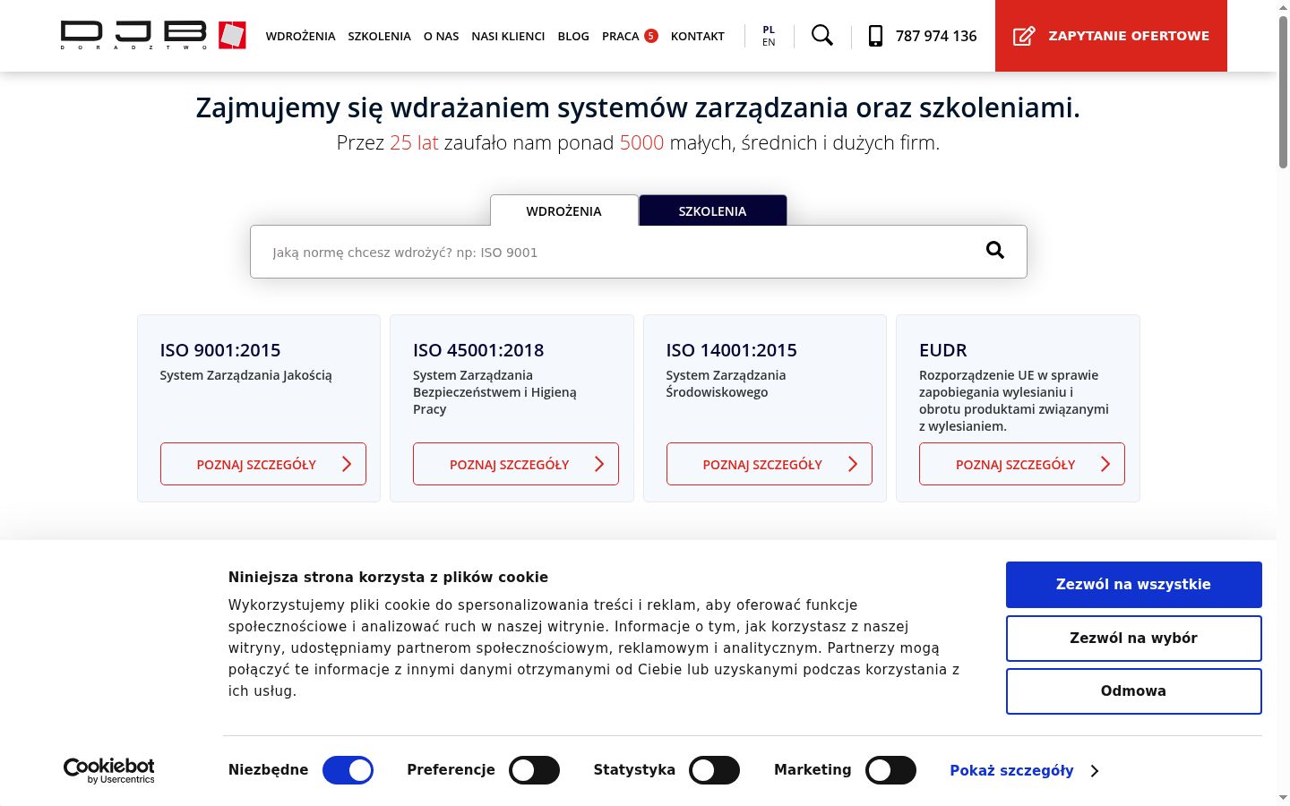 Képernyőkép a bármilyen interakció előtt megjelenő hozzájárulási bannerről