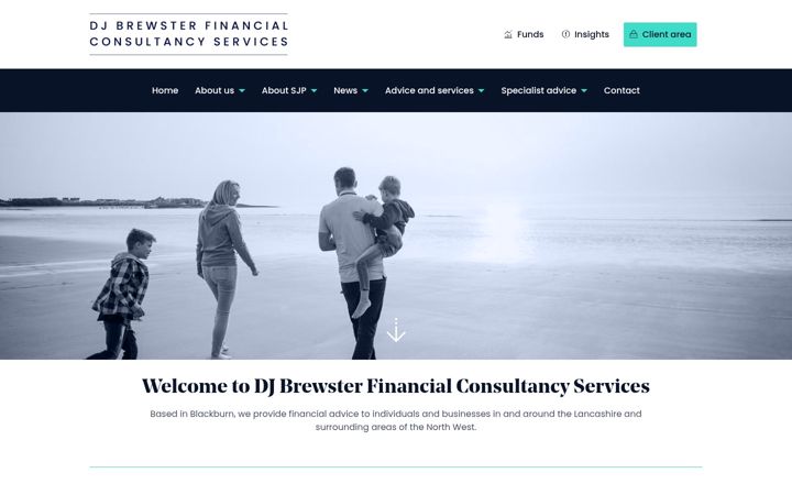 Kuvakaappaus sivustosta djbrewsterfcs.co.uk