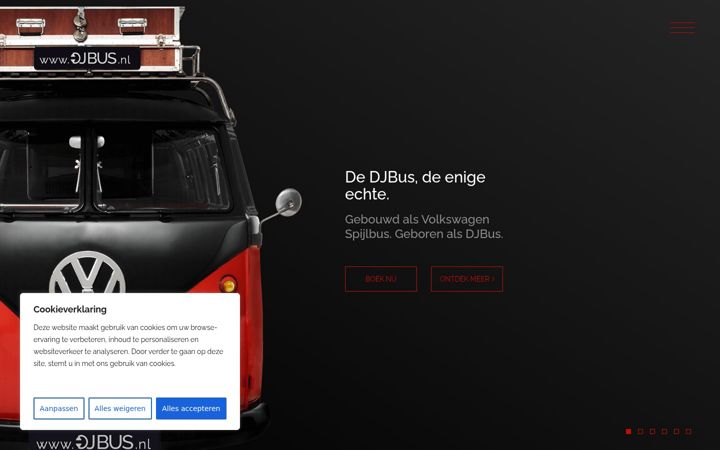 Snimka zaslona za djbus.nl
