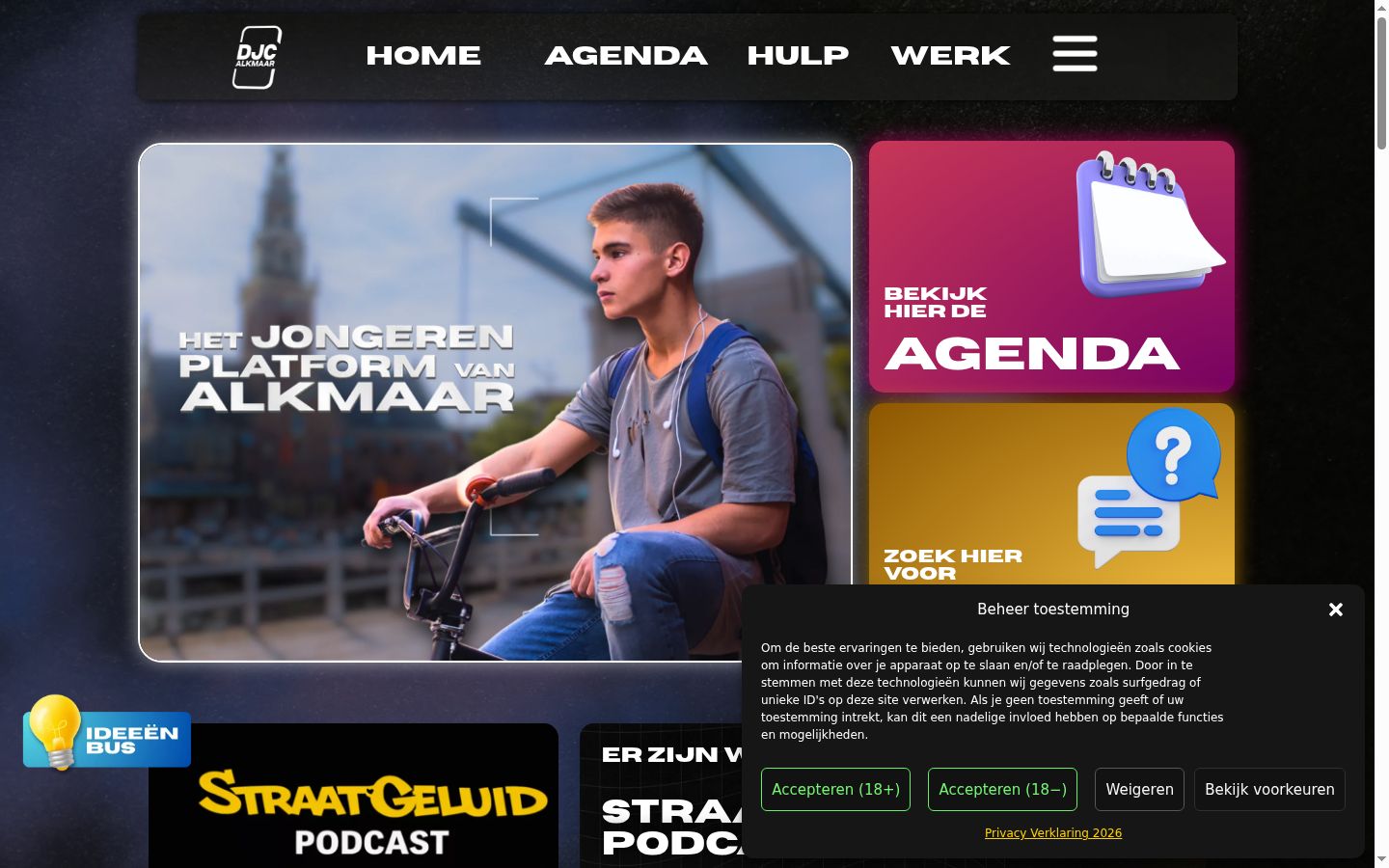 Zrzut ekranu banera zgody wyświetlanego przed jakąkolwiek interakcją