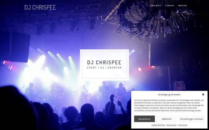 Skärmbild av djchrispee.de