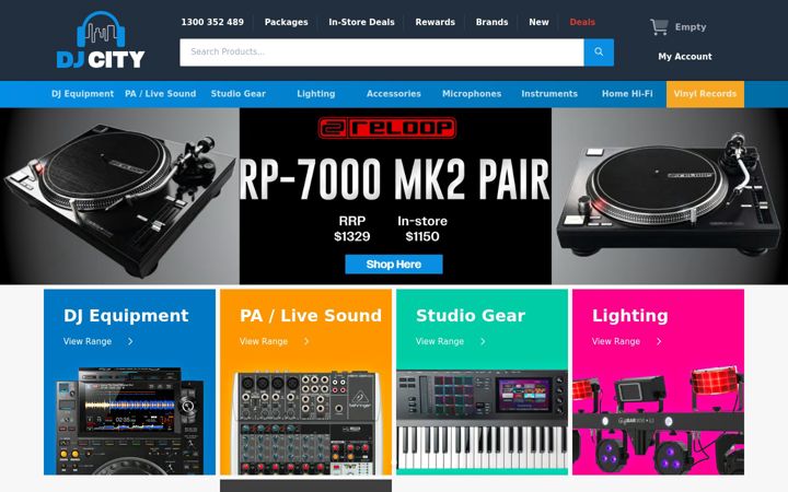 Screenshot stránky djcity.com.au