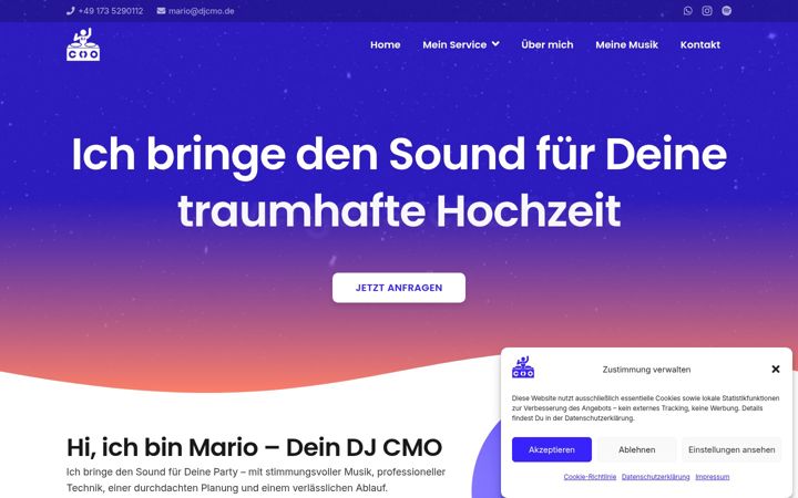 Screenshot stránky djcmo.de