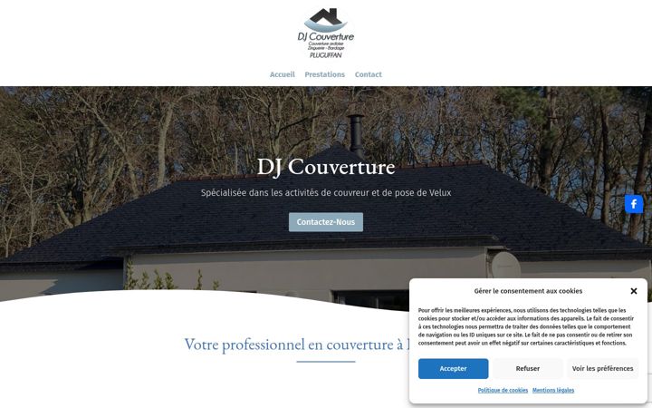 Kuvakaappaus sivustosta djcouverture-29.fr