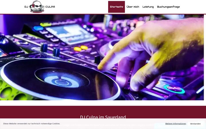 Captura de pantalla de djculpa.de
