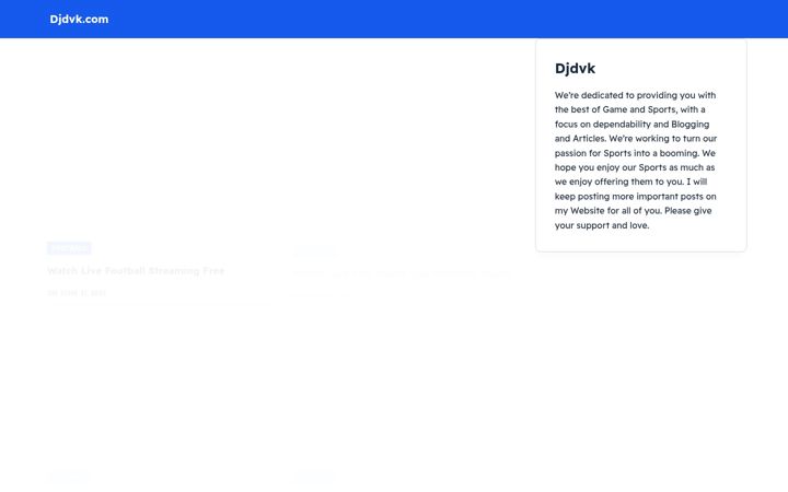 Screenshot of djdvk.com