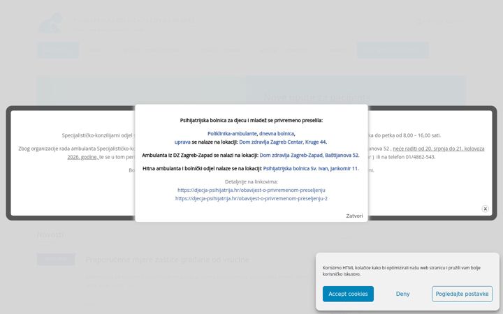Screenshot of djecja-psihijatrija.hr