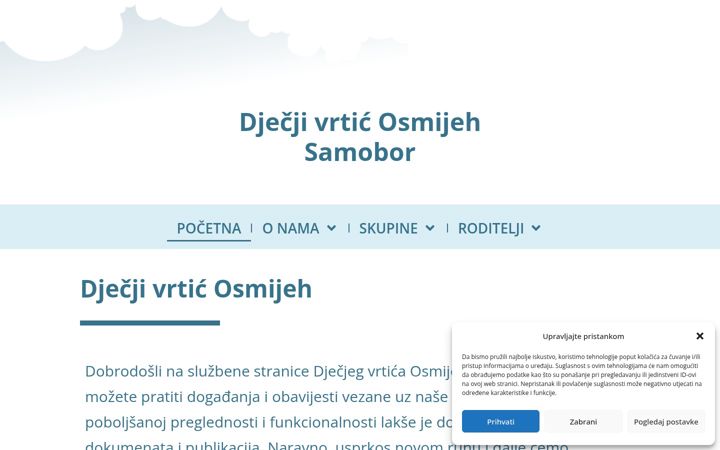 Screenshot of djecji-vrtic-osmijeh.hr