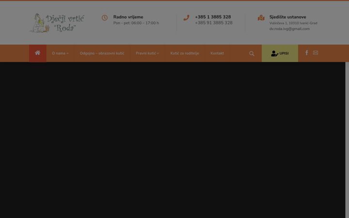 Screenshot of djecji-vrtic-roda.hr