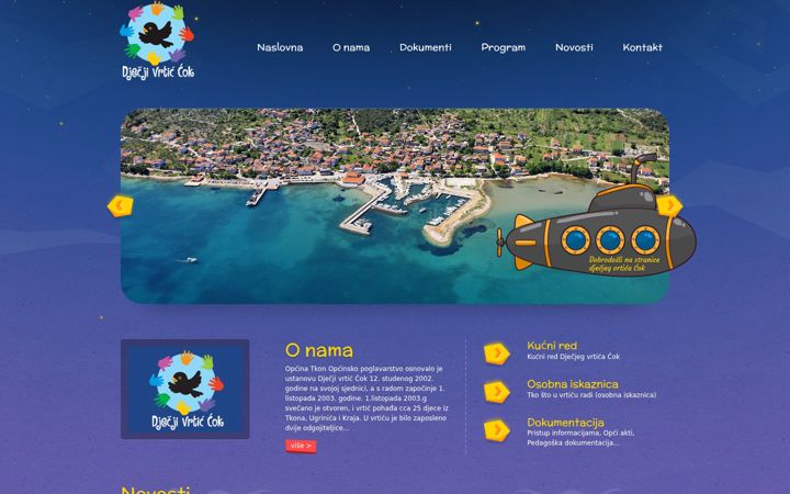 Screenshot of djecjivrtic-cok.hr