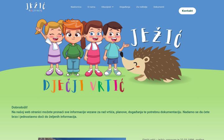 Screenshot of djecjivrticjezic.hr