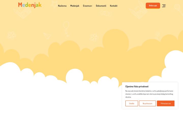 Screenshot of djecjivrticmedenjak.hr