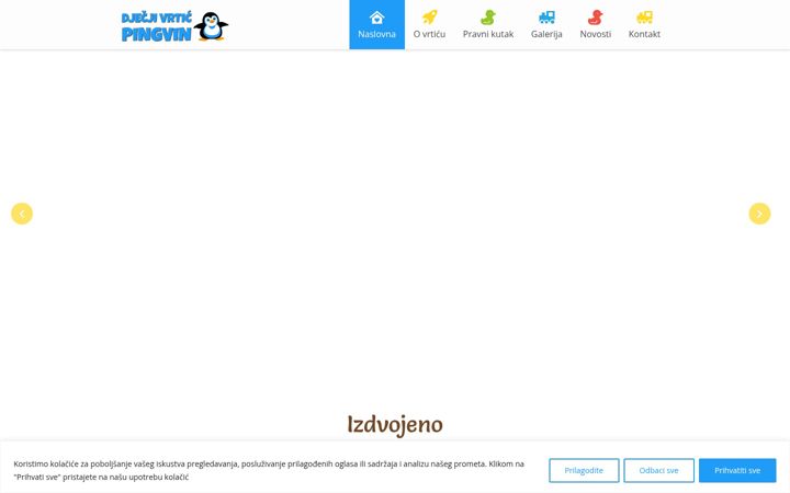 Screenshot of djecjivrticpingvin.hr