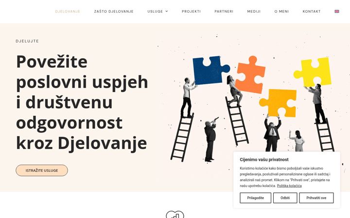 Screenshot of djelovanje.hr