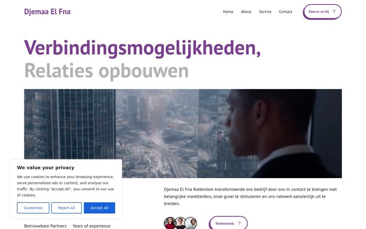 Snimka zaslona za djemaaelfnarotterdam.nl