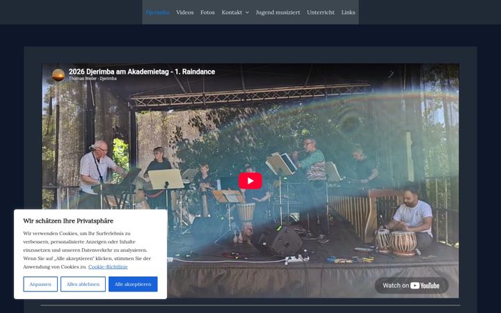 Screenshot of djerimba.de