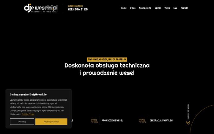 Captură de ecran a djeweselni.pl
