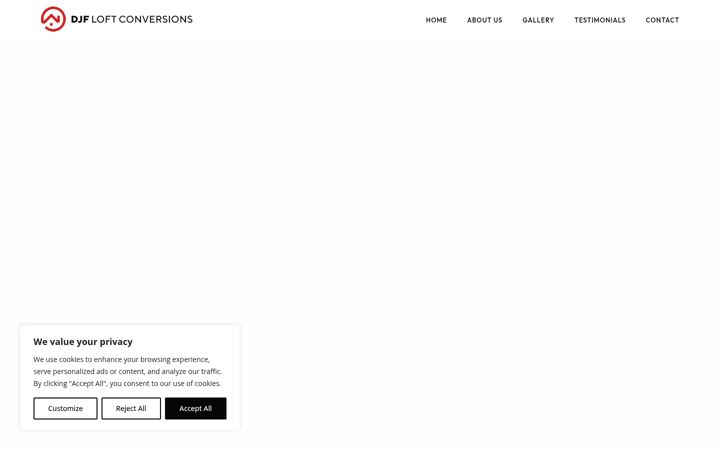 Ekrānuzņēmums no djfloftconversions.co.uk