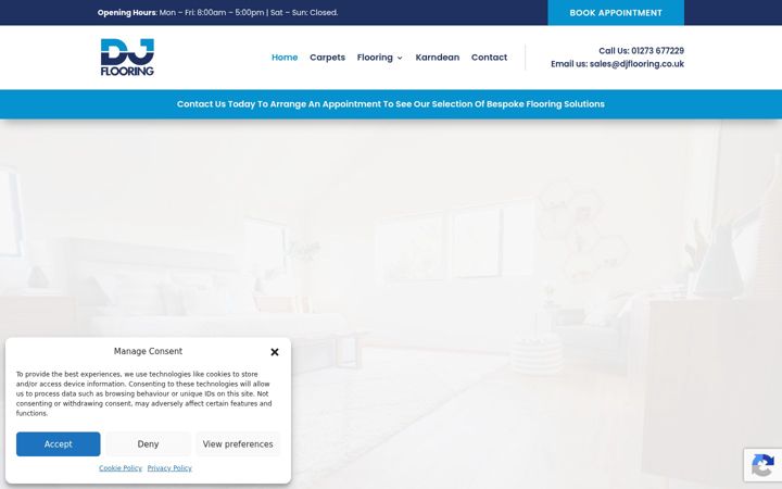Ekrānuzņēmums no djflooring.co.uk