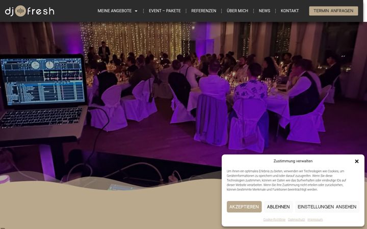 Screenshot of djfresh-events.de