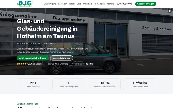 Screenshot of djg-reinigung.de