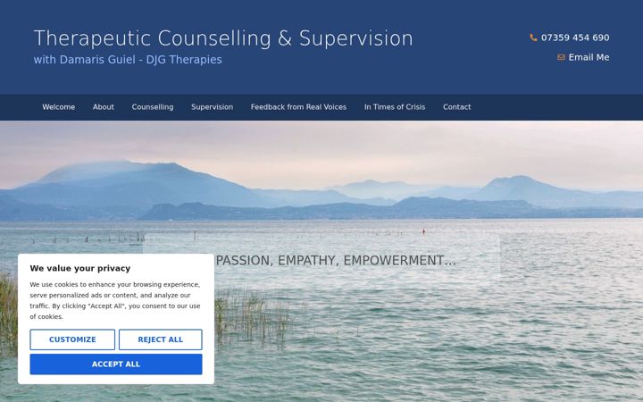 Ekrānuzņēmums no djgtherapies.co.uk