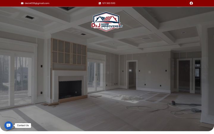 Screenshot of djhomeimprovementllc.com