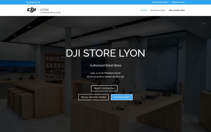 Screenshot of dji-lyon.com