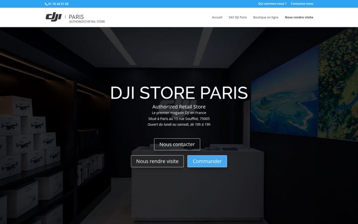 Screenshot of dji-paris.com