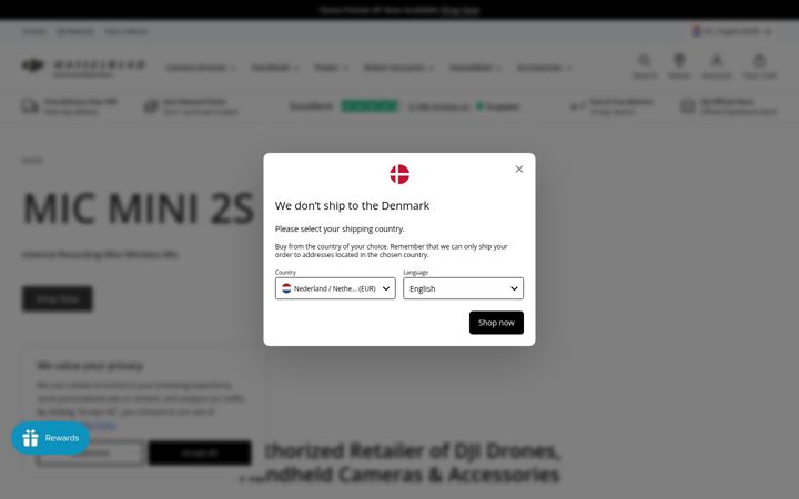 Zrzut ekranu dji-retail.eu