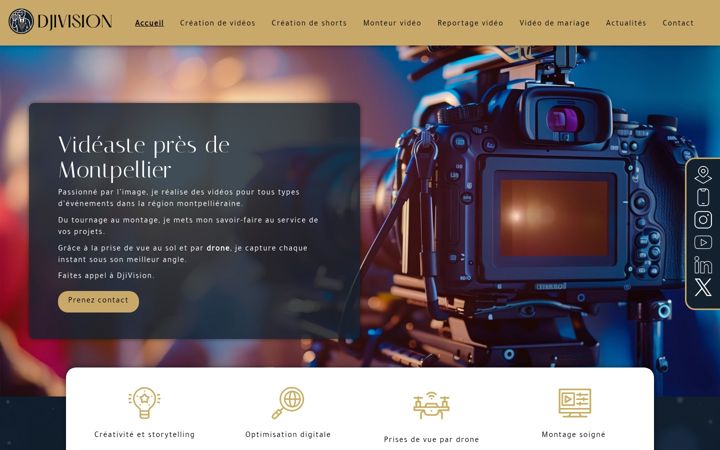 Kuvakaappaus sivustosta djivision.fr