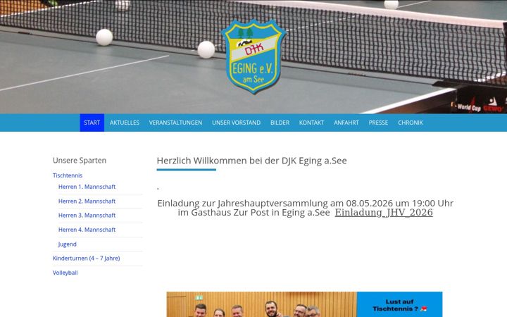 Screenshot of djk-eging.de