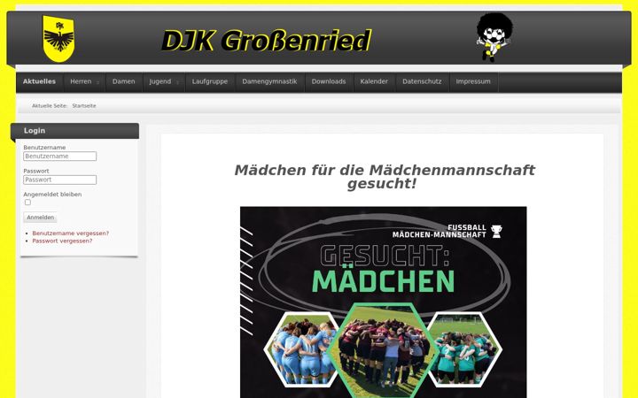 Screenshot of djk-grossenried.de