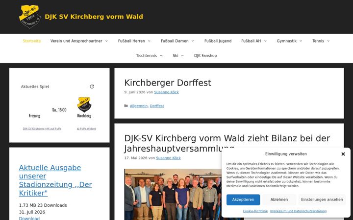 Screenshot of djk-kirchberg-v-w.de