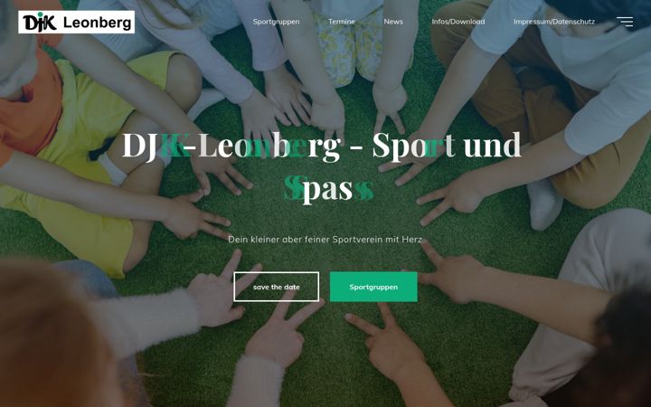 Screenshot of djk-leonberg.de