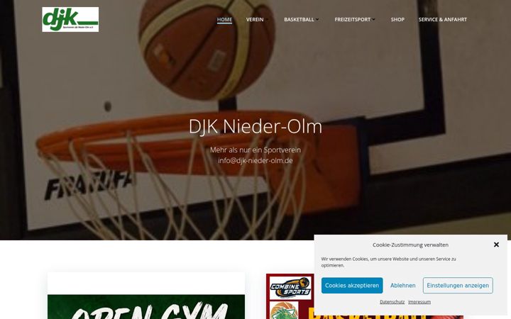 Screenshot of djk-nieder-olm.de