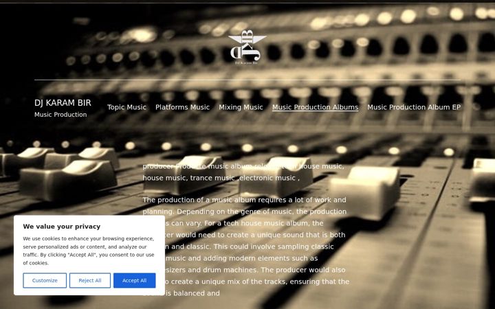 Screenshot of djkarambir.com