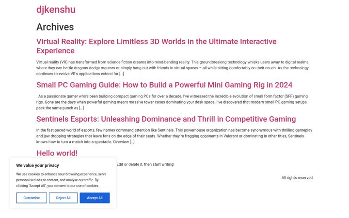 Screenshot of djkenshu.com