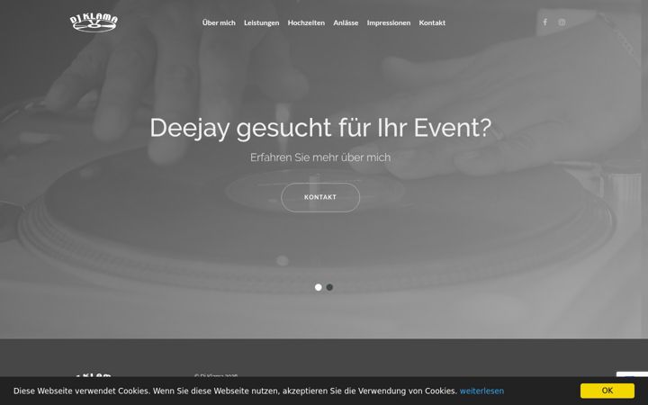 Screenshot of djklama.it