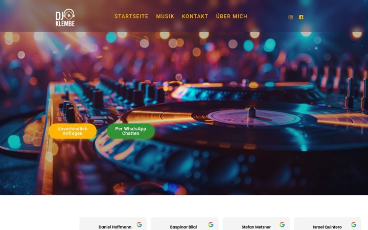 Screenshot of djklembe.de