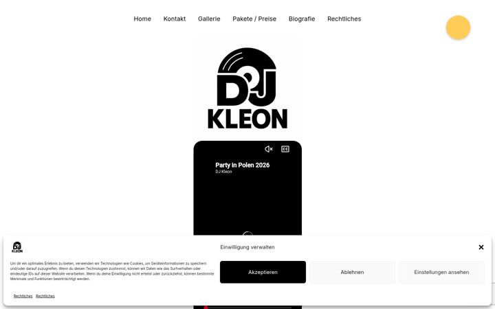 Screenshot of djkleon.com