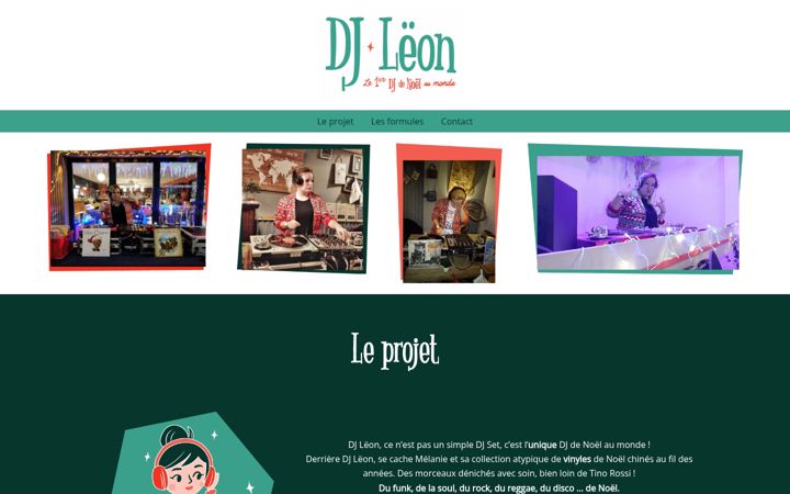 Kuvakaappaus sivustosta djleon.fr