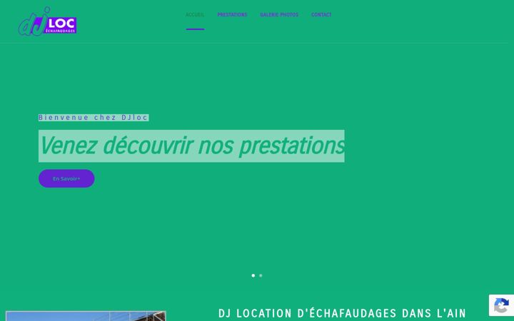 Kuvakaappaus sivustosta djloc.fr
