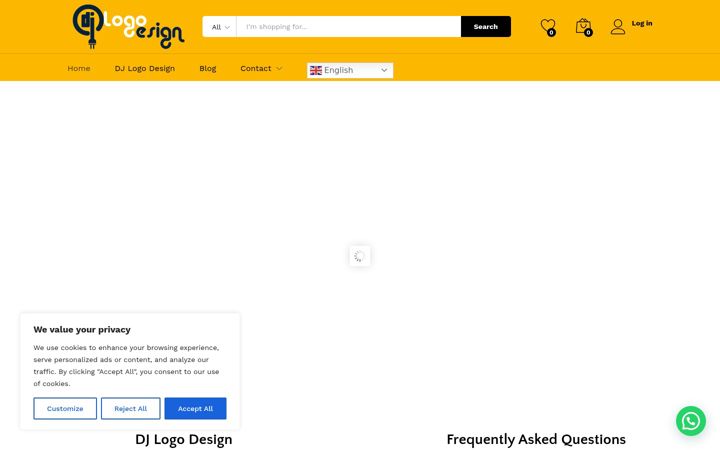 Screenshot of djlogodesign.com