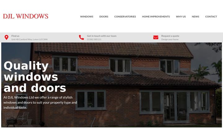 Captură de ecran a djlwindows.co.uk