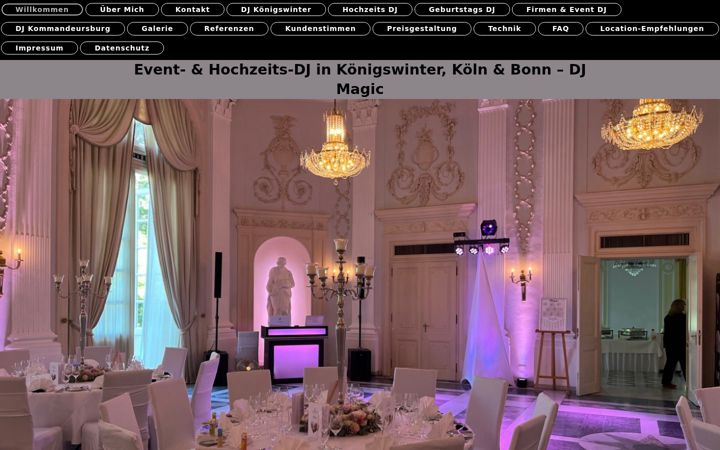 Screenshot of djmagic.eu