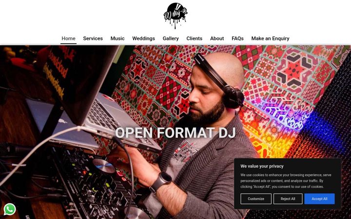 Screenshot of djmaj-ik.com